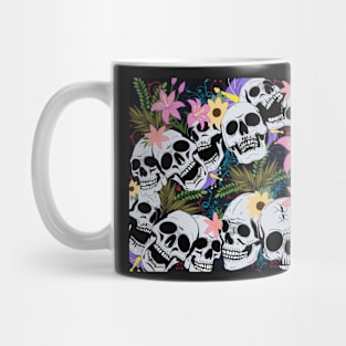 Skulls and flowers Mug